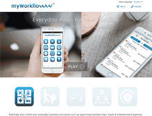 Tablet Screenshot of myworkflowww.com